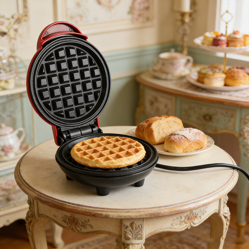 Compact Sandwich Waffle Maker for Small Kitchens and Quick Meals