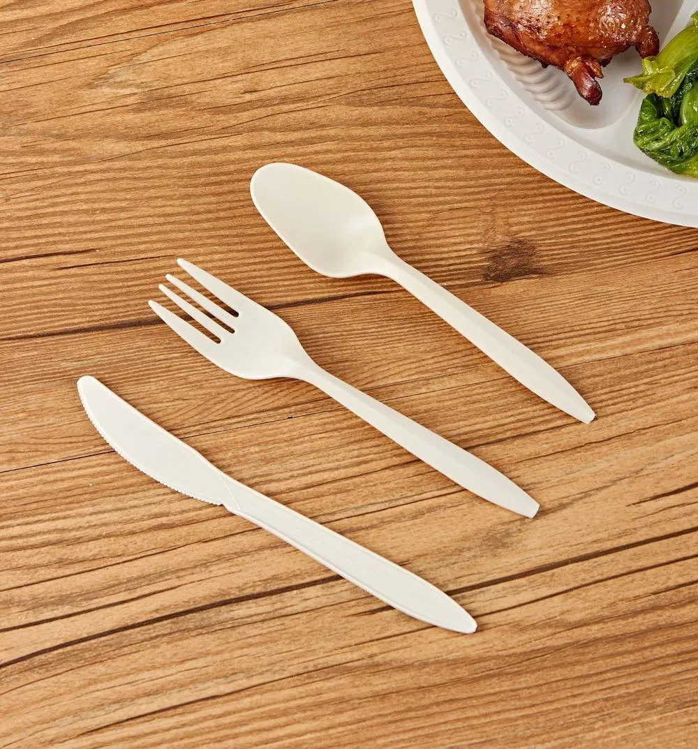 High Quality Degradable Disposable Cornstarch Knife Plant-Based Tableware