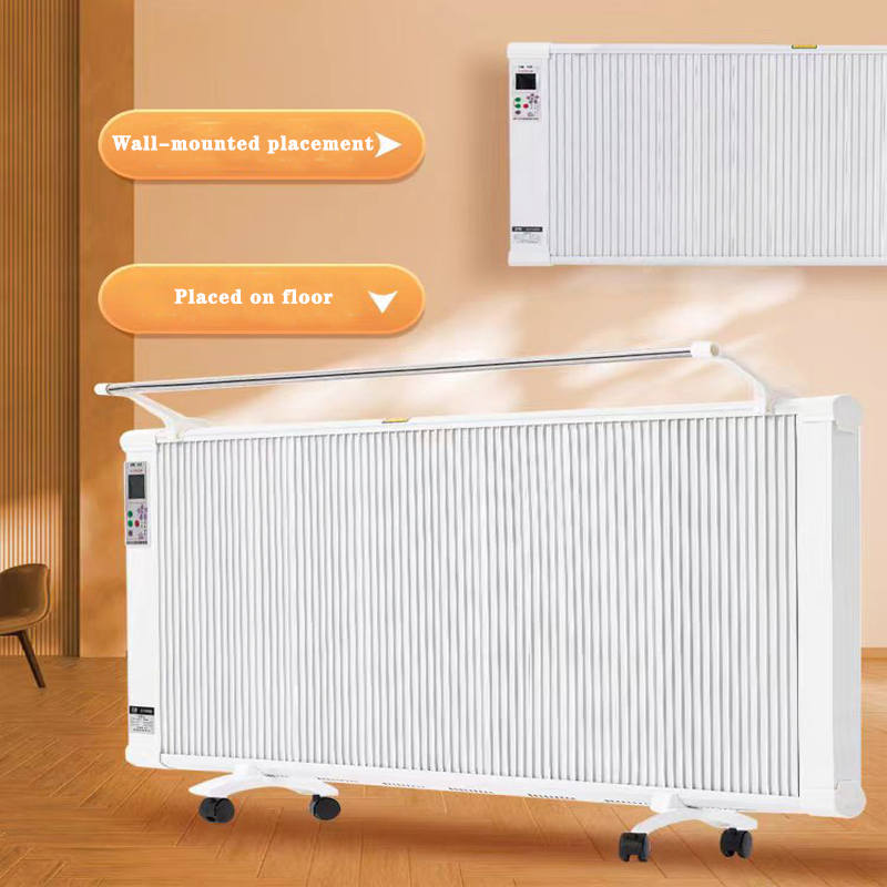Indoor Electric Heater Energy Efficient Smart Room Heater Quiet Floor Baseboard Graphene Heater 1200W