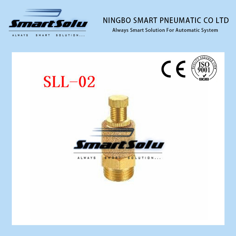 Пневматический глушитель SLL-02 с дроссельной заслонкой