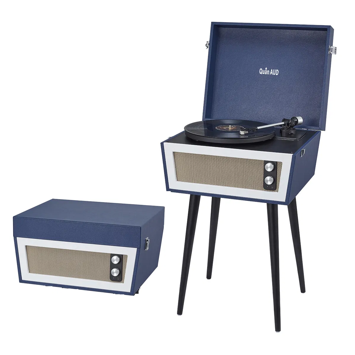 Проигрыватель виниловых пластинок с деревянным корпусом