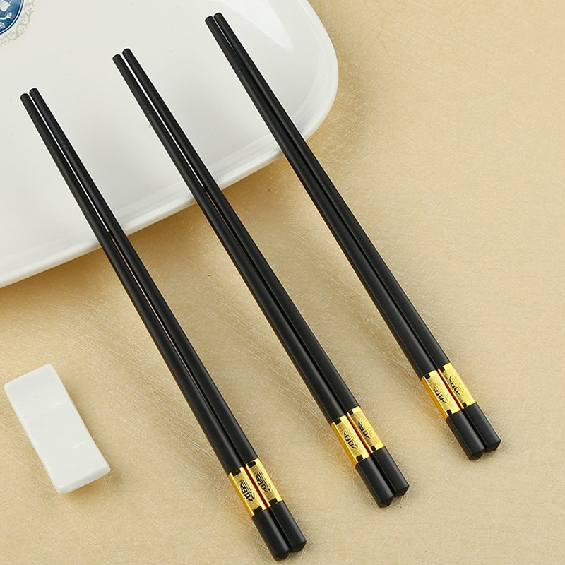 Black Gold Plated Alloy Fiberglass PPS Chopsticks