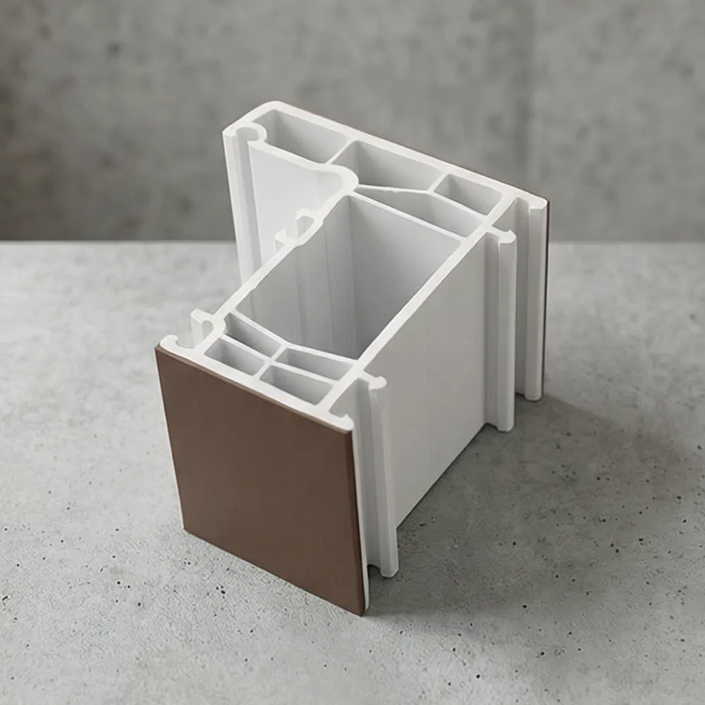 White Clear Plastic Extrusion Profiles PVC UPVC Profile for Windows & Doors