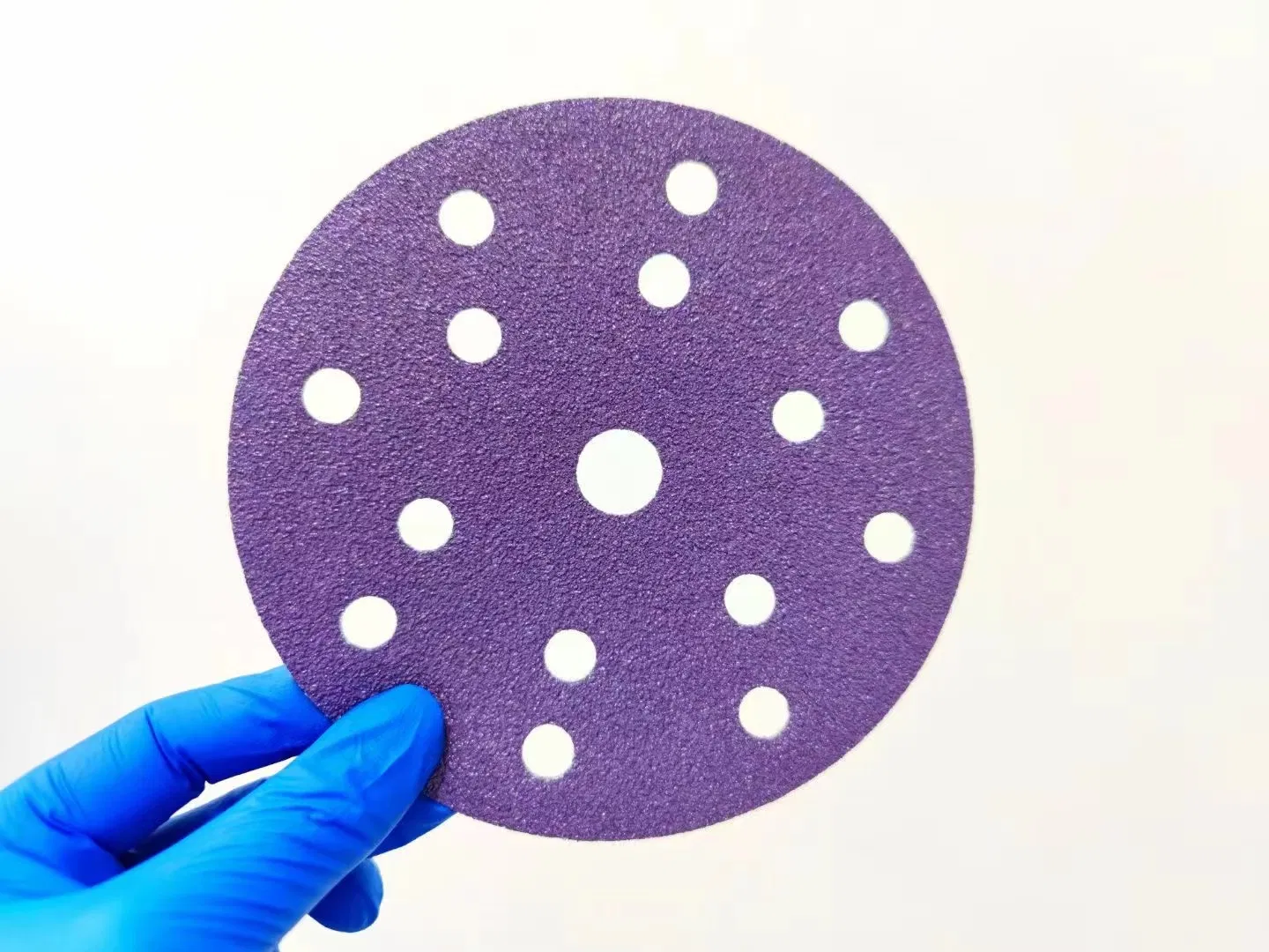 Purple Ceramic Sanding Disc with 17 Multiple Holes Factory Price
