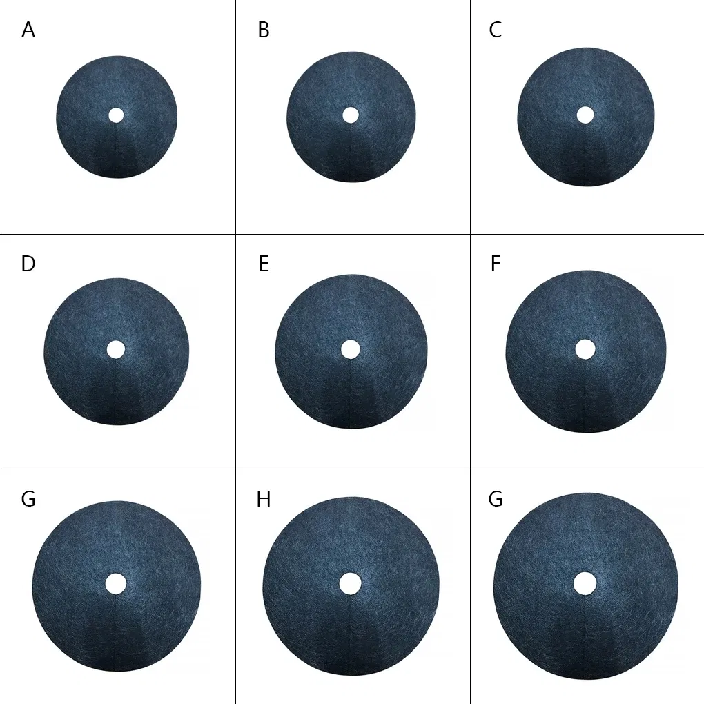 New Tree Protection Weed Mats Ecological Control Cloth Mulch Ring Round Weed Barrier Plant Cover for Indoor Outdoor Gardens