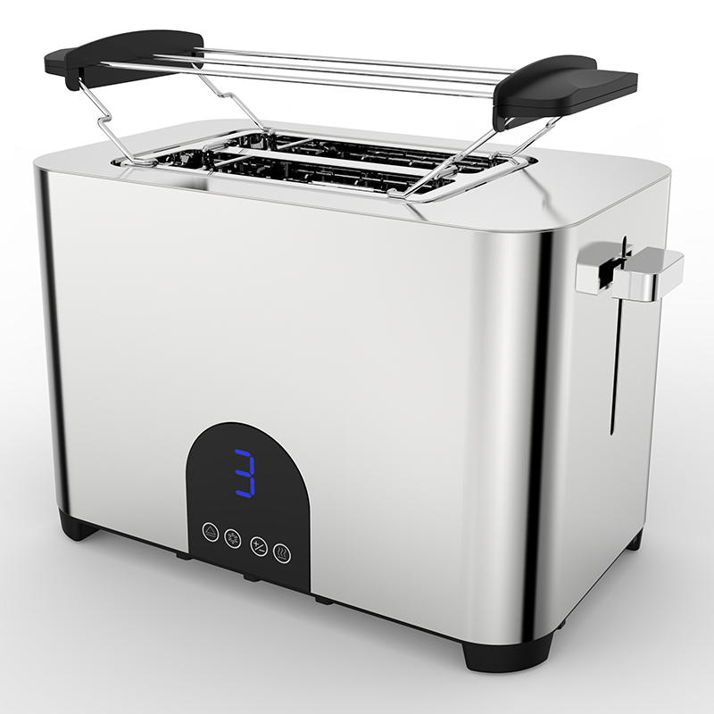Tenfly Wide Slot 2 Slice Bread Maker Factory OEM/ODM Home Touchscreen Stainless Steel Toaster