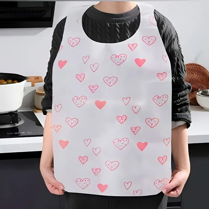 Biodegradable Nonwoven Apron Restaurant Non-Woven Disposable Bibs for Adults