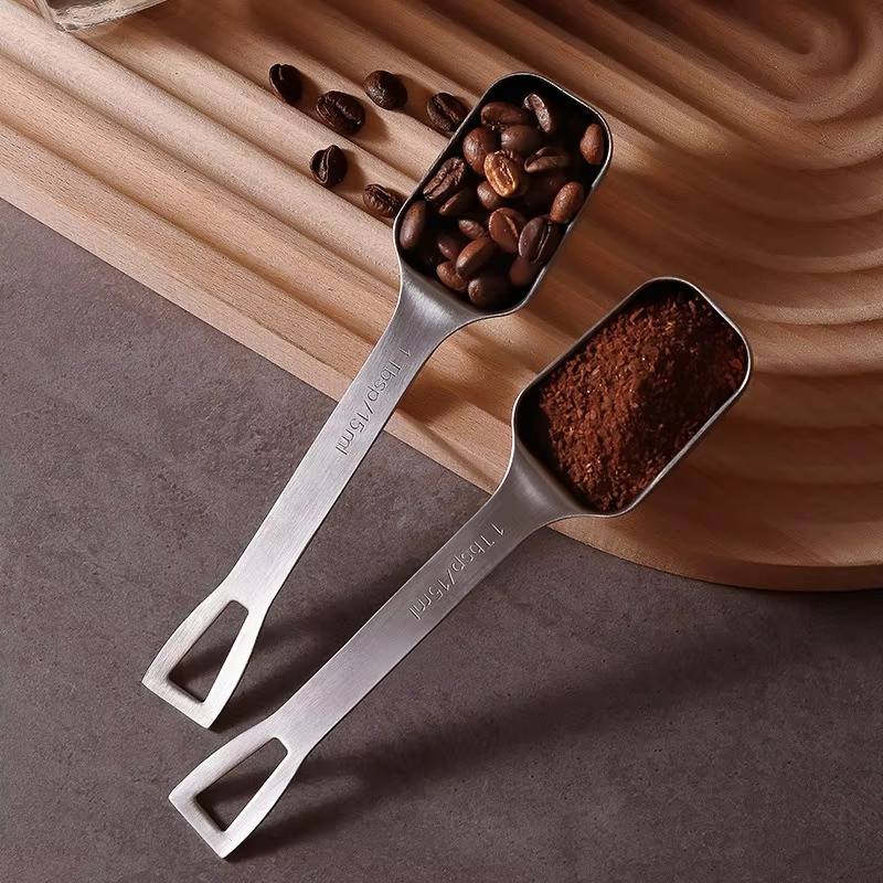 OEM Factory 15ml Square Measuring Spoon 304 Stainless Steel Kitchen Measuring Tool