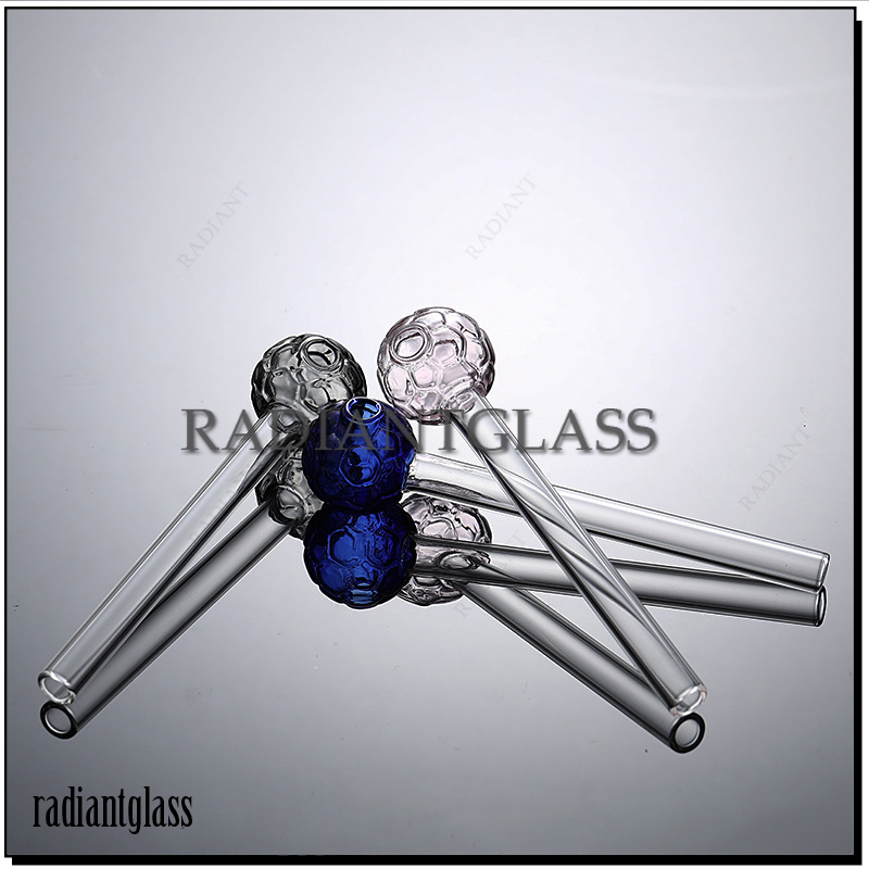 Football Collector Pipe Colorful Glass Smoking Oil Burner Pipes