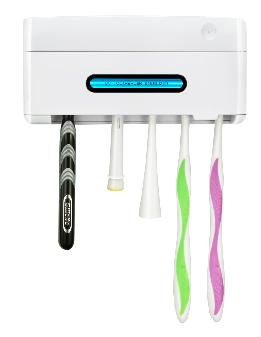 Sterilizer UV Toothbrush Holder with Sterilization and Air Dryer Function Toothpaste Holder for Home