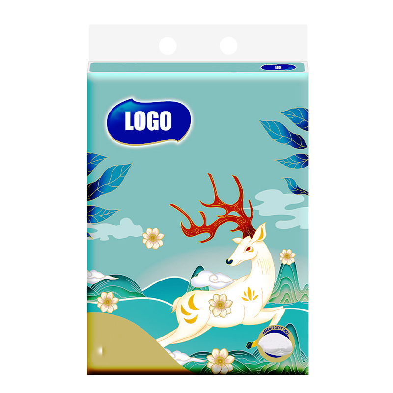 Factory Price 5 Ply 100 Sheets Paper Napkin for Face Cleaning