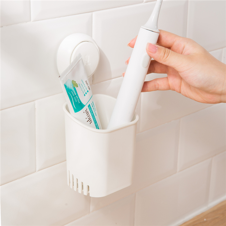 Drill-Free Removable Toothbrush Holder Strong Vacuum Suction Cup Toothpaste Razor Holder