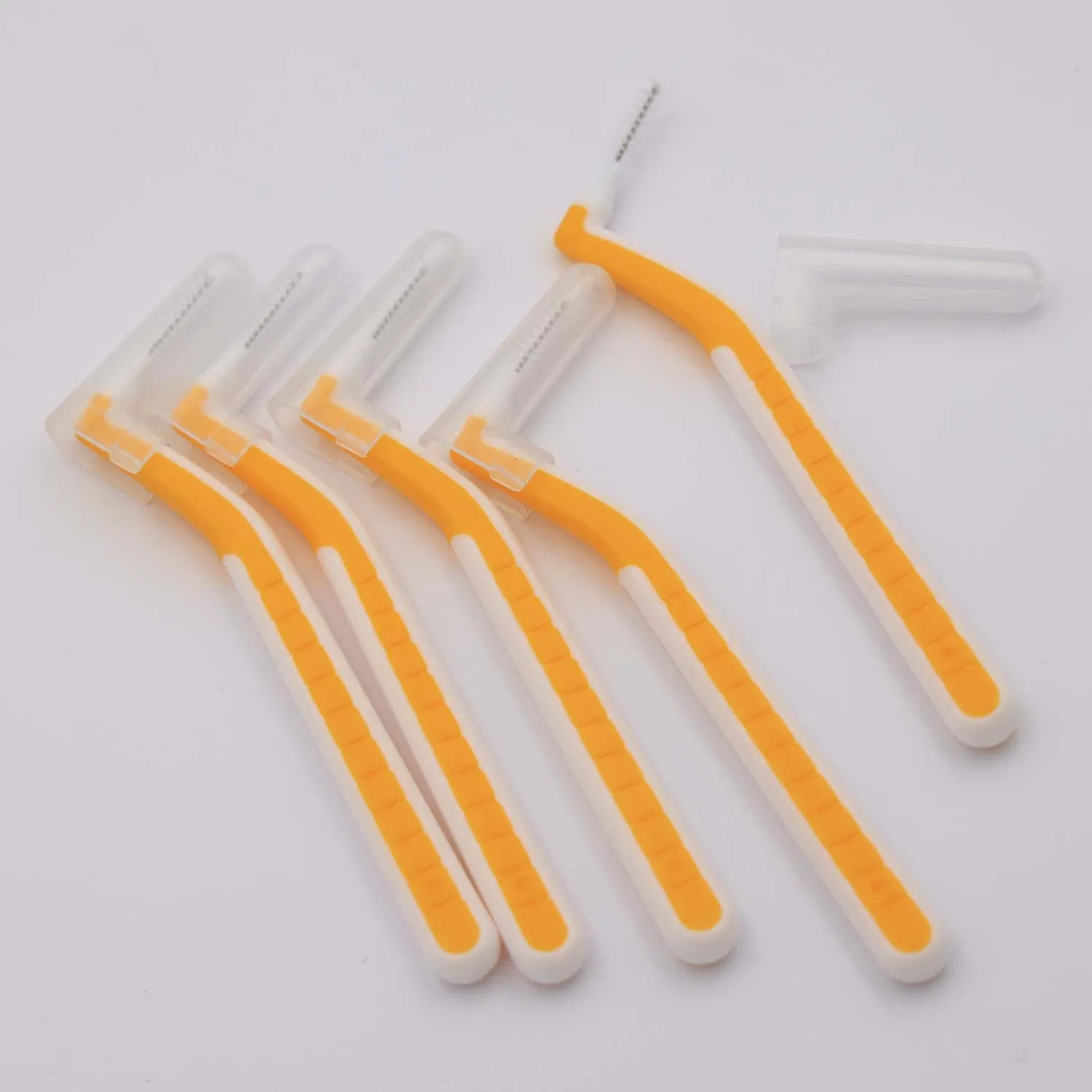 Interdental Brushes for Braces L- Shaped Angle Toothbrush Between Teeth and Gums Soft Bristled