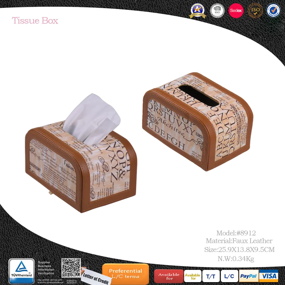 2025 Pink Store New Material Premium Leather Napkin Dispensers Rectangle Leather Cover Holder for Facial Tissue Box Cover for Bathroom Use