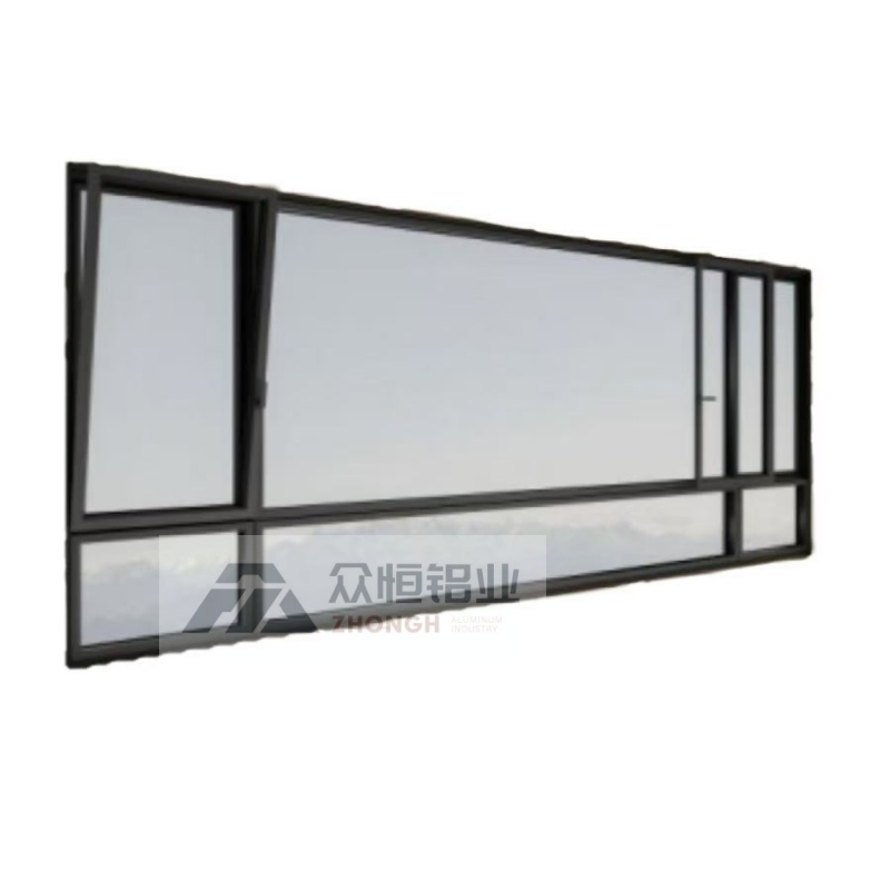 Алюминиевые раздвижные окна с энергосберегающим стеклопакетом