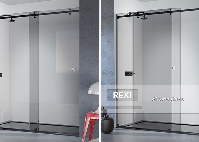 8mm 10mm 12mm Clear Low Iron Toughened Tempered Glass Shower screen