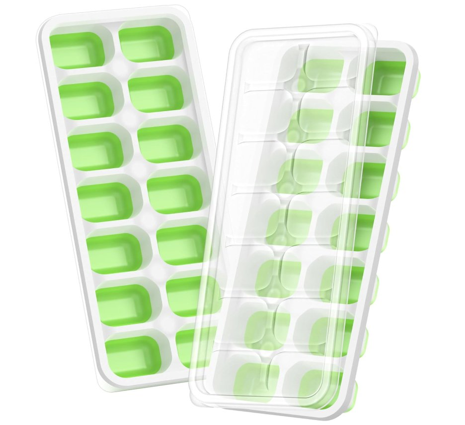 Форма для льда с крышкой, 2 шт, пластиковая