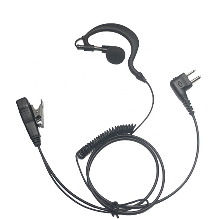 Walkie Talkie Listen Receive Earpiece with G Shape Earhook