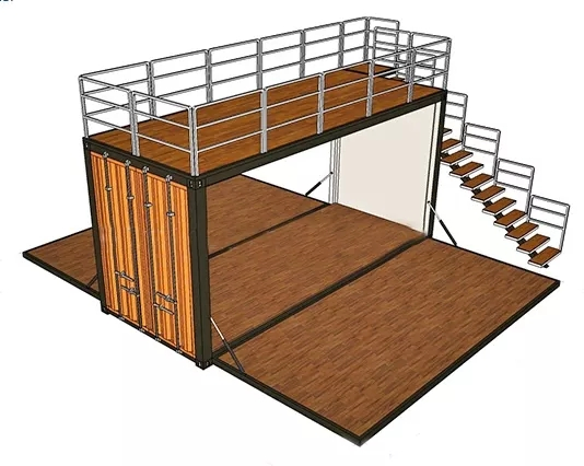 China 20FT Prefabricated Shipping Container Beautiful Design Portable Container Coffee Shop/Container Bar/Container Cafe