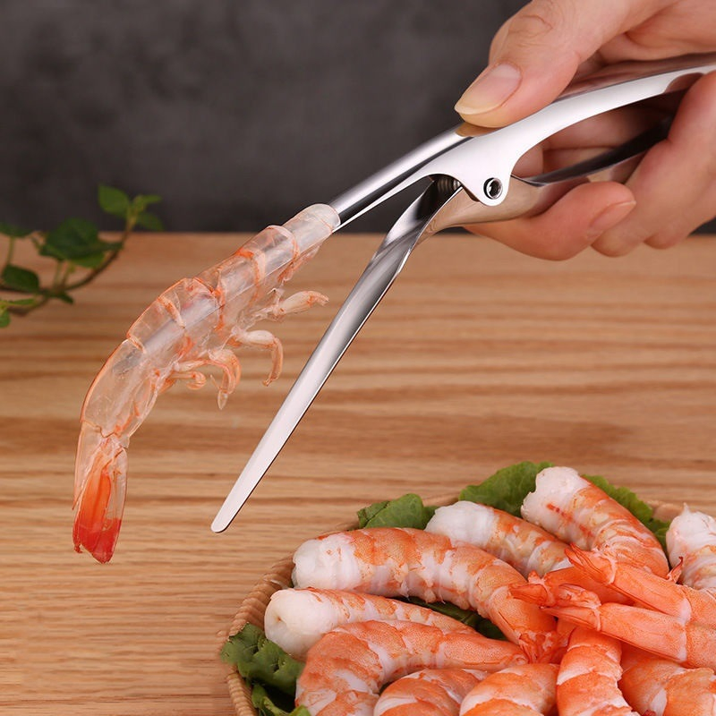 Stainless Steel Shrimp Plier Shrimp Prawn Peeler Shrimp Peeling Kitchen Tool Shrimp Peeling Deveining Opener Tool Plier Bl17163