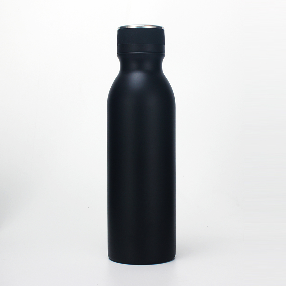 Beach Wholesale Hot Sale Rubber Matte Printing Sport Gym Stainless Steel Customize Water Bottle 600ml Drink Vacuum Sport Water Bottle