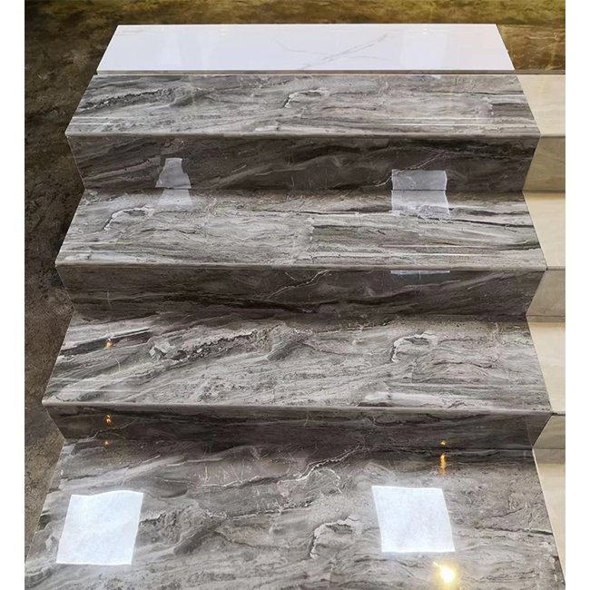 Stait Step Floor Tiles Marble Stone Designs House Hotel Plated Gold Surface