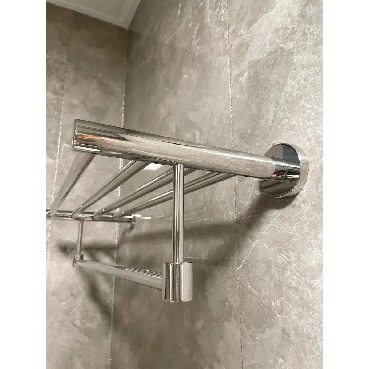 Popular Household Modern 3 Tiers Stainless Steel Bathroom Towel Rack - Stylish and Functional Daily Bathroom Hardware Set