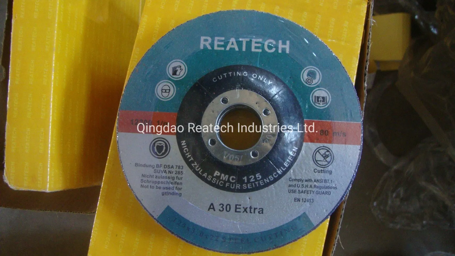 En12413 German Standard Abrasive Metal Steel Cutting Wheel