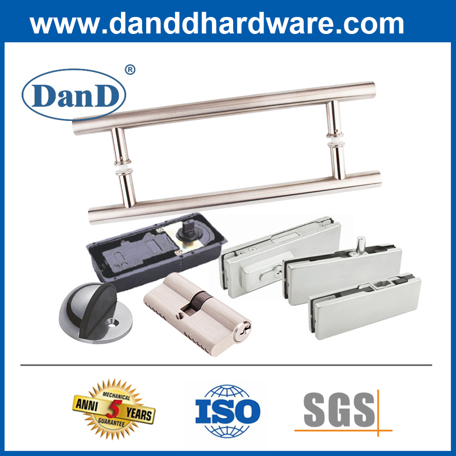 Stainless Steel Satin 12mm Commercial Door Hinges for Glass Doors