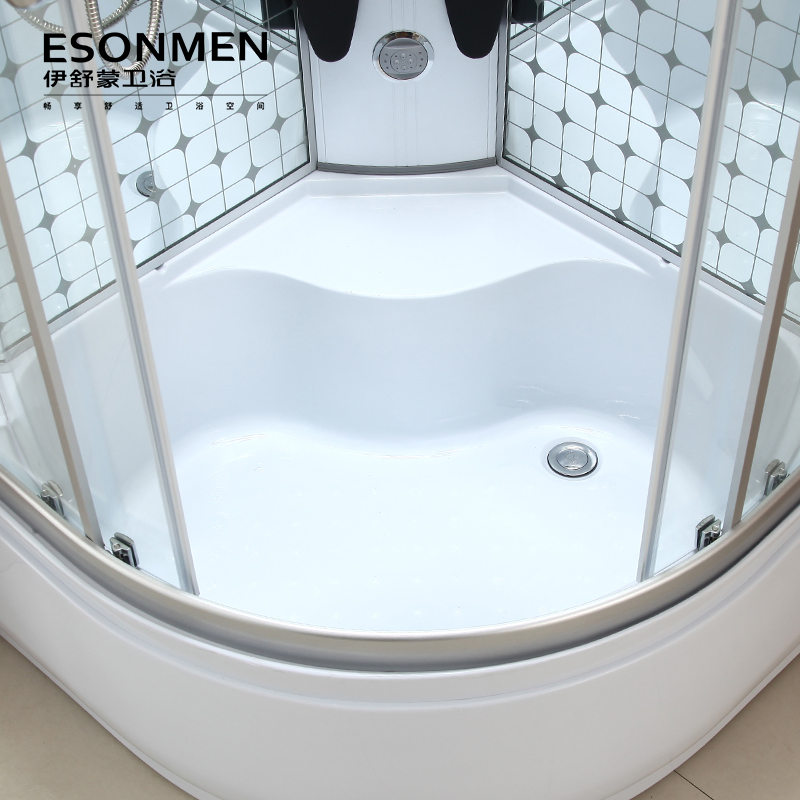 Premium White ABS Shower Tray with Advanced Computerized Cabins