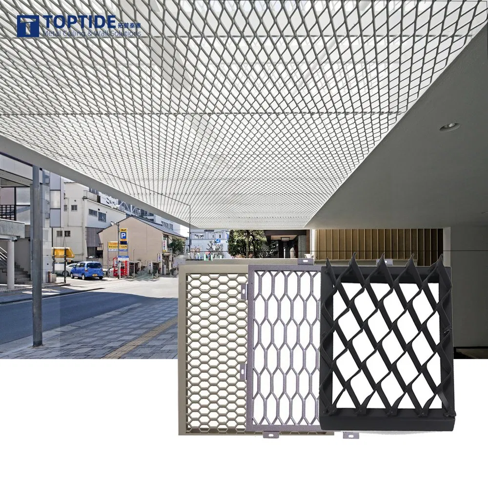 Framed Suspended Metal Aluminium Galvanized Steel Lay in Mesh Ceiling Panel