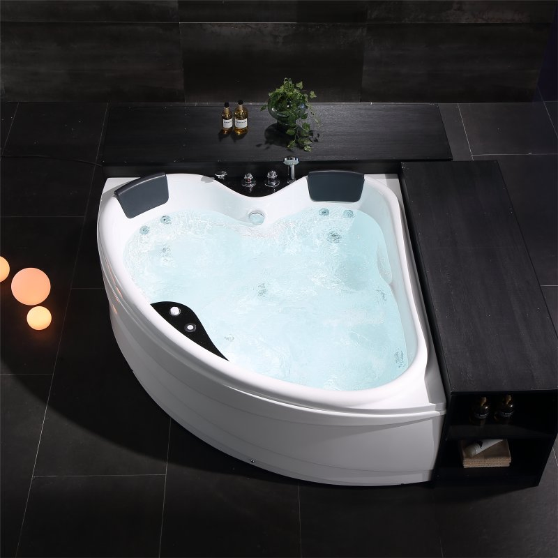 Джакузи Love Shape для двоих с гидромассажем и подсветкой
