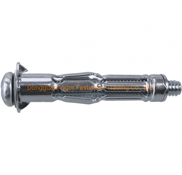 White Zinc Plated Heavy Duty Expansion Screw Drywall Hollow Wall Anchor Bolt for Construction