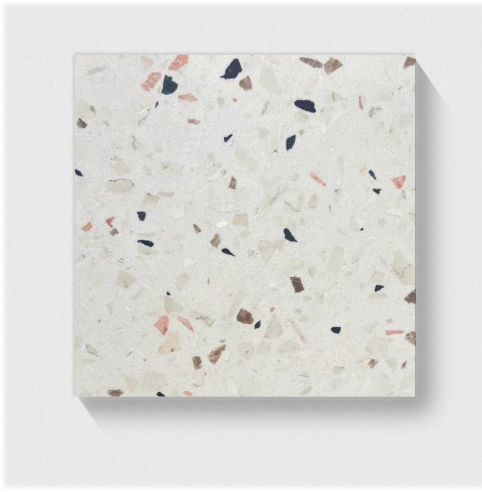 Deep Red Artificial Stone Terrazzo Tiles for Floor Tile/Washstand Tile/Wall Tile