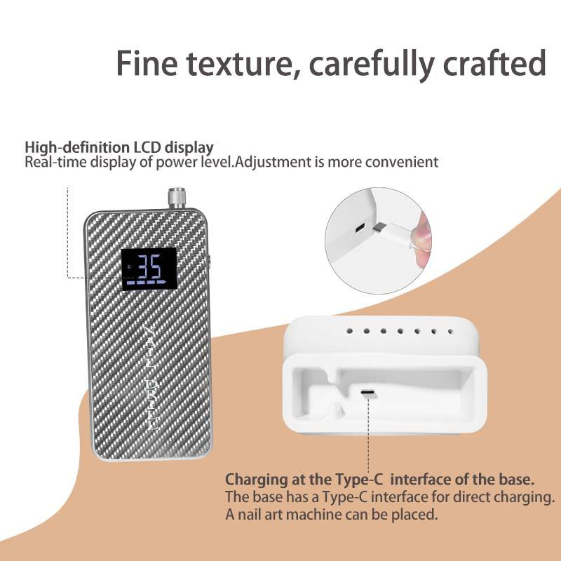 2029 Portable Rechargeable Electric Handheld Nail File Machine