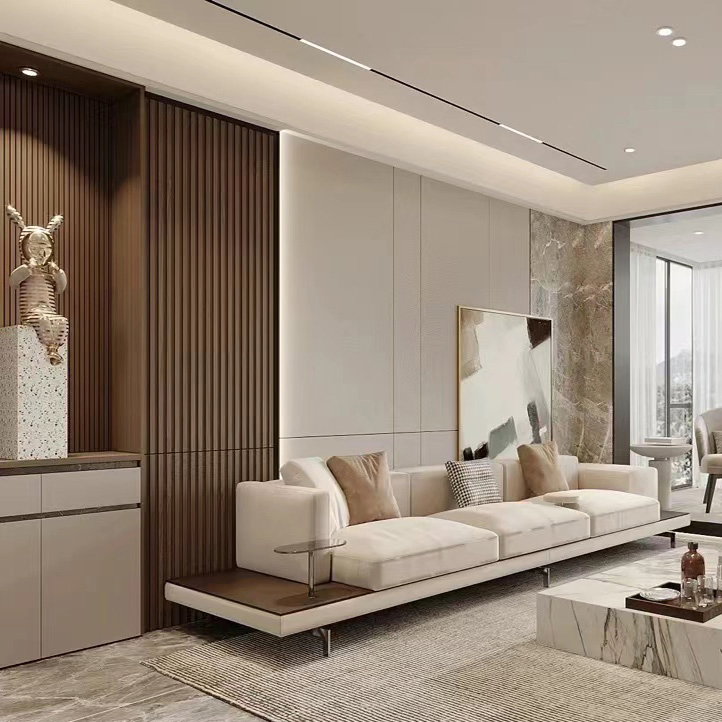 Factory Direct ceiling Wood Grating Wall Panels 3D WPC Panel 3D Wall Panel