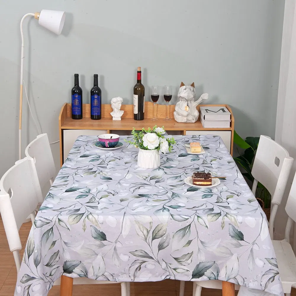 Modern Durable Wholesale Custom Linen Blue Floral Printed Cloth Napkins Table Linens