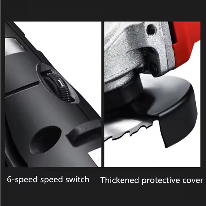 Angle Grinder Restart Protection Variable Speed Speed Electric Grinding Machine Disc Diameter Grinder Adjustable Angle Grinder