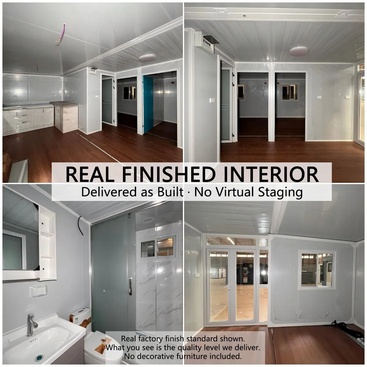 Modular Pre Fabricated Glamping House Ready Made Movable Mobile Home Office