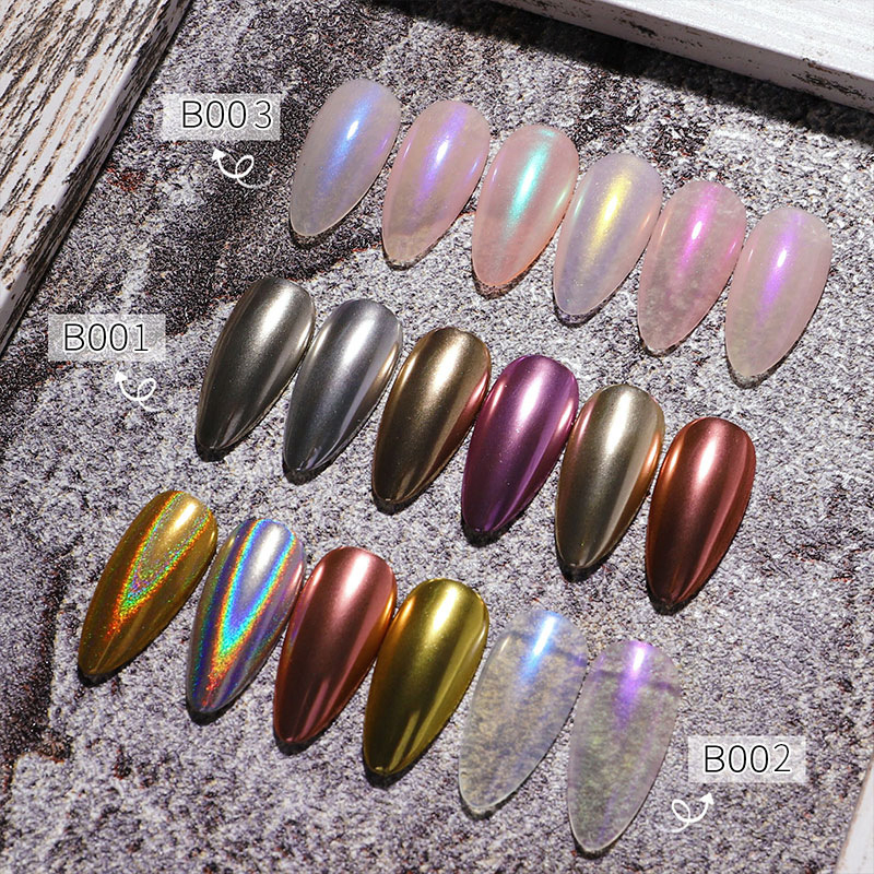 Aurora Powder Nail Pigment Solid Magic Mirror Powder Set