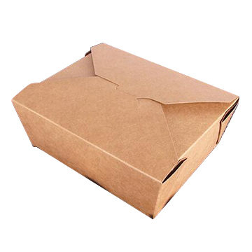 White Paper and Kraft Paper Lunck Boxes to Go Food Container
