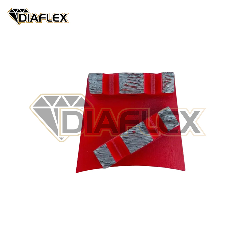 Versatile Double Quarter PCD Grinding Plate for Stone Finishing