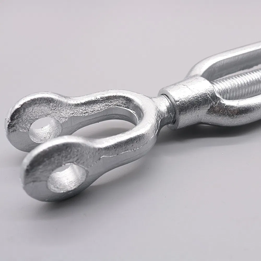 High Quality Open Body Turnbuckles Galvanized Steel Eye-Hook Turnbuckles