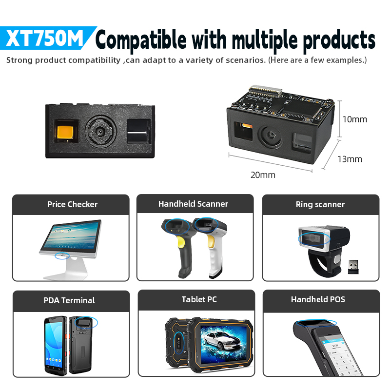 XT750M 2026 New 2D Mini Engine Barcode Module Scanner Manufacturer
