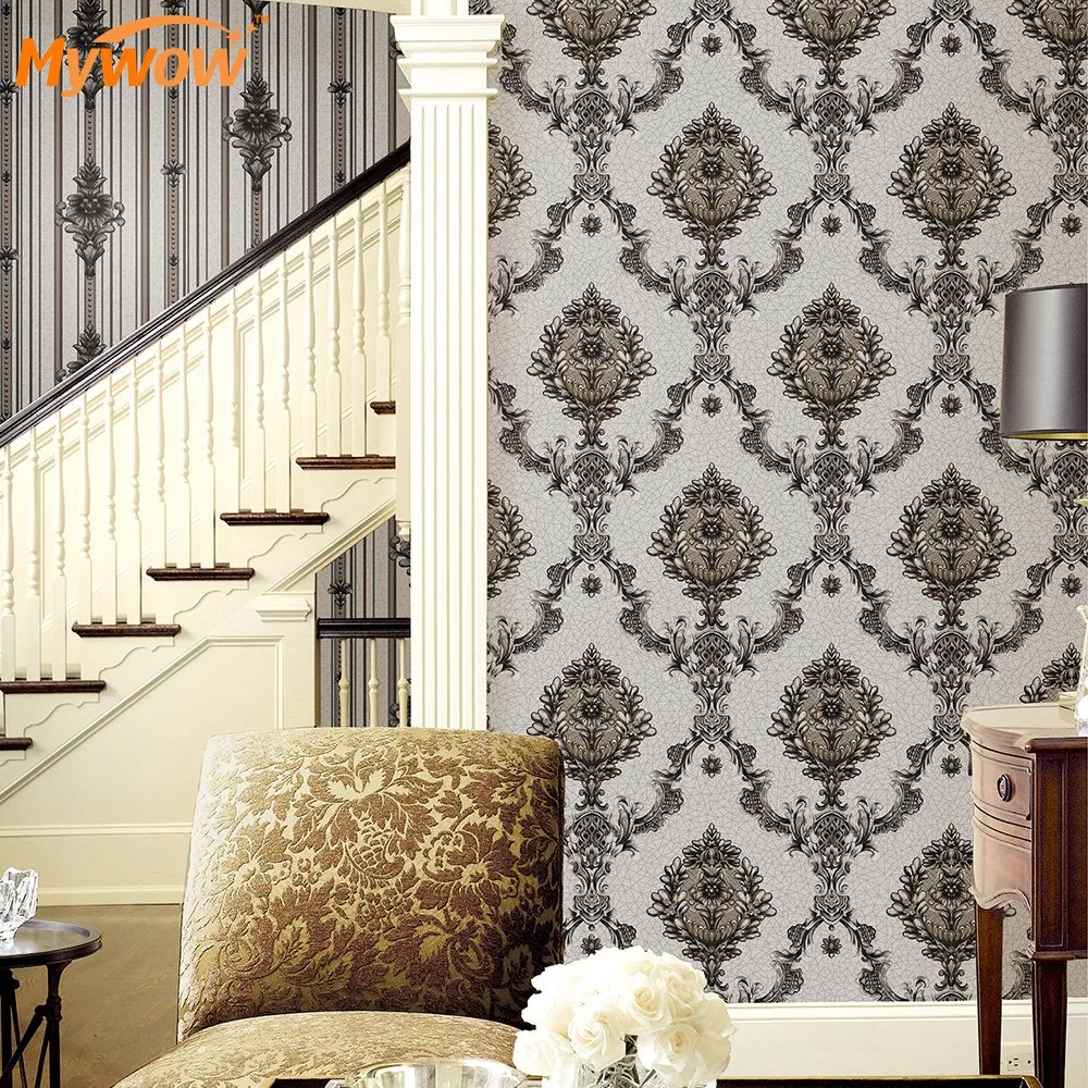 Guangzhou Factory Price Damask Design Wallpaper HD Wall Paper