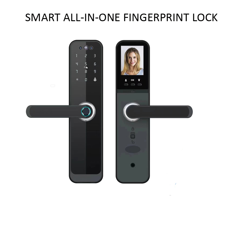 Tuya Tt 3D Face Unlock Indoor Wooden Door Smart Lock