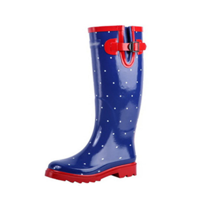 Fashion Ladies Knee High Rubber Rain Boots