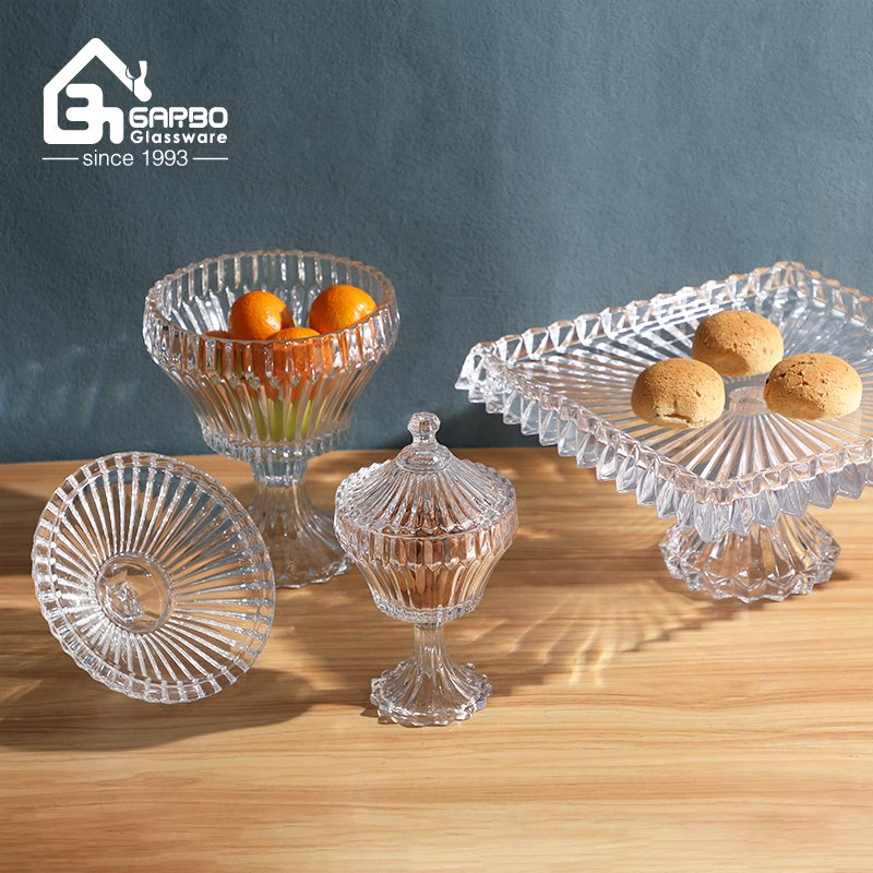 New Design Glass Bowls Glass Fruit Salad Serving Bowl Dessert Bowls