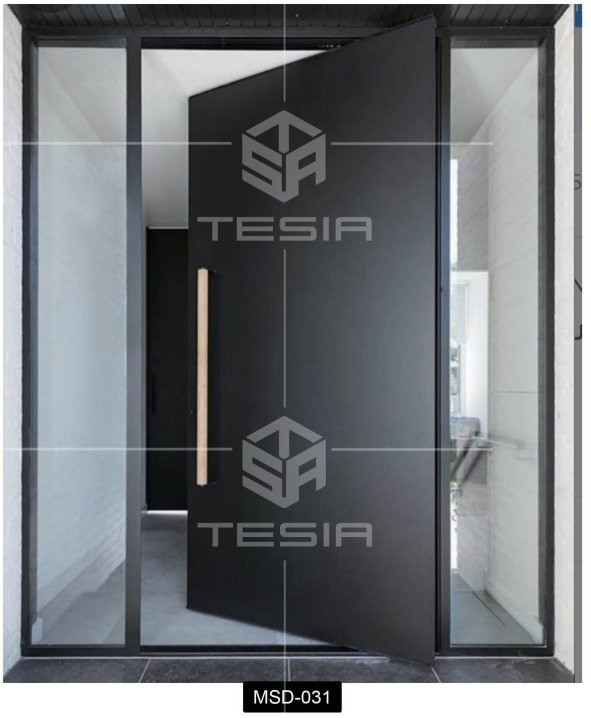 New Design House Gate Main Gate Wooden Aluminium Main Pivot Door