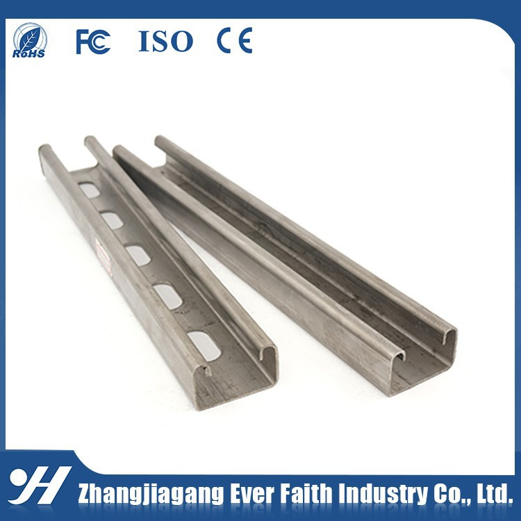 Top Quality Factory Price Galvanized Support Steel C Shape Slotted Strut Channel